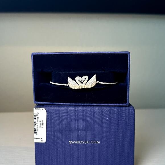 Swarovski Iconic Swan Bangle, Multi-colored Bracelet - Picture 1 of 6